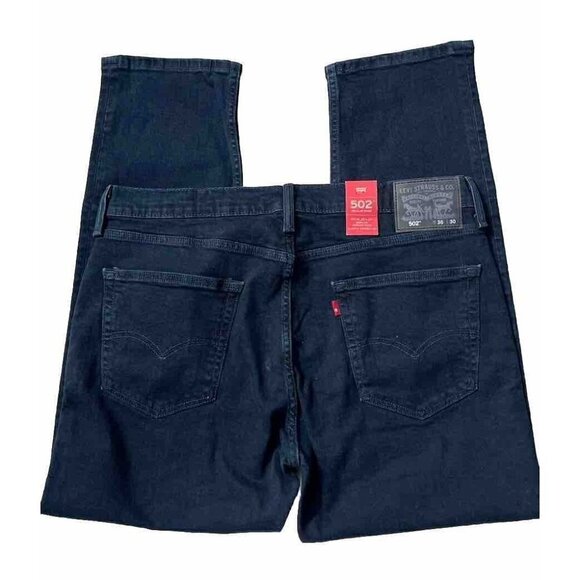 Levi's 502 Strauss Men's Tapered leg Navy Irregular Jeans Size W36 L30 - Picture 7 of 14